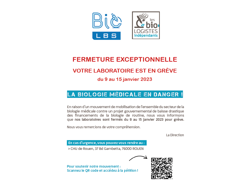 Fermeture Exceptionnelle